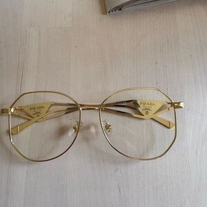 D*u*p*ePrada Gold Metal Aviator Glasses - Prada Milano